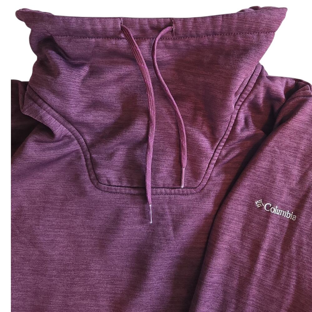 Columbia | Rosemount Station Purple Cowl Neck Pullover | Size M - Picture 3 of 6